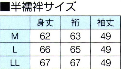 東京ゆかた 64473 シャーリング二部式半襦袢 決印 ※この商品の旧品番は「24429」です。衿先についている3ヶ所のゴム輪の最適な箇所を脇のボタンに引っ掛けてください。窮屈な締め付けがなく、ゆったりとした、着崩れのない着付ができます。背中のシャーリングゴムが伸び縮み、どなたの体型にもピッタリフィット。また、シャーリングが伸びると抜衿が自然にできます。※この商品はご注文後のキャンセル、返品及び交換は出来ませんのでご注意下さい。※なお、この商品のお支払方法は、先振込（代金引換以外）にて承り、ご入金確認後の手配となります。 サイズ／スペック